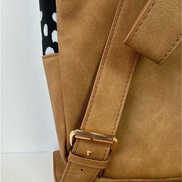 VIV & LOU Spotted Lauren Backpack S Hot Pink Chenille Patch Back Pack - Picture 10 of 10